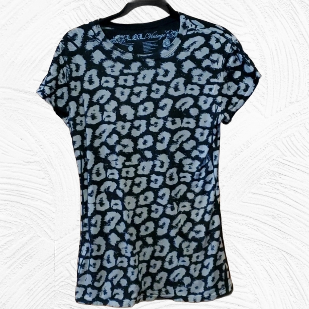 🔥3 for$9🔥L.O.L Vintage XL Leopard Print Top